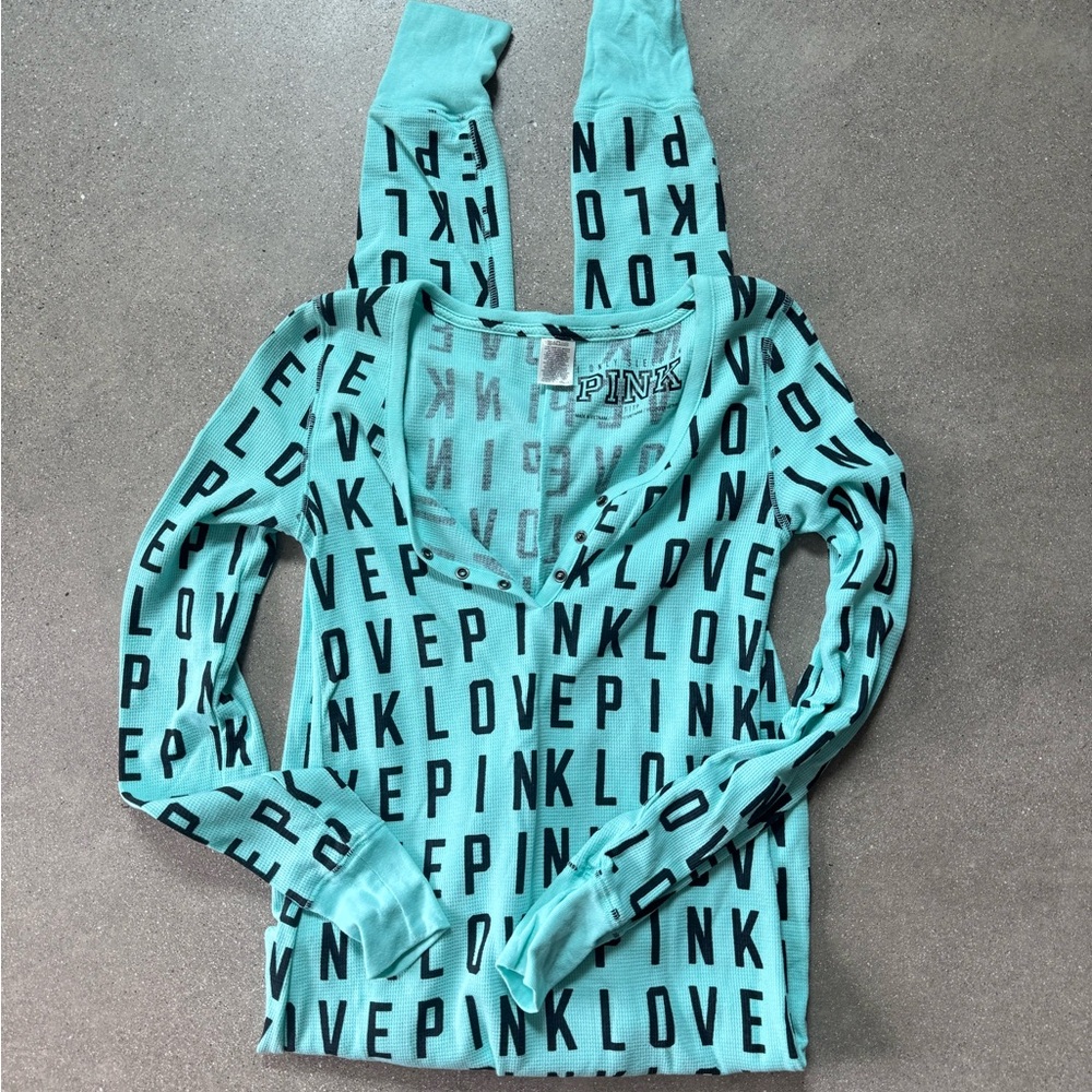 PINK Victoria's Secret Mint Onsie XS